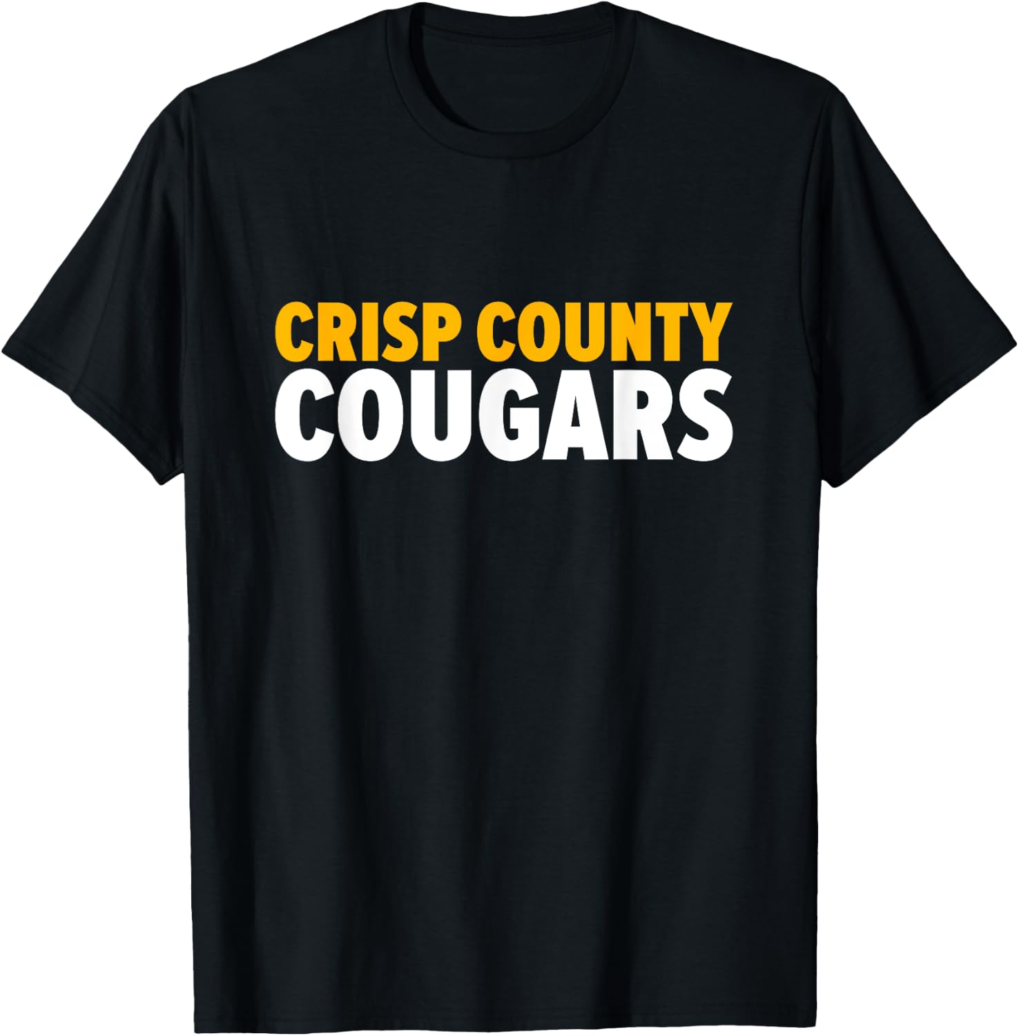 Crisp County Cougars Bold T-Shirt - T-Shirt | Black
