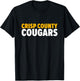 Crisp County Cougars Bold T-Shirt - T-Shirt | Black