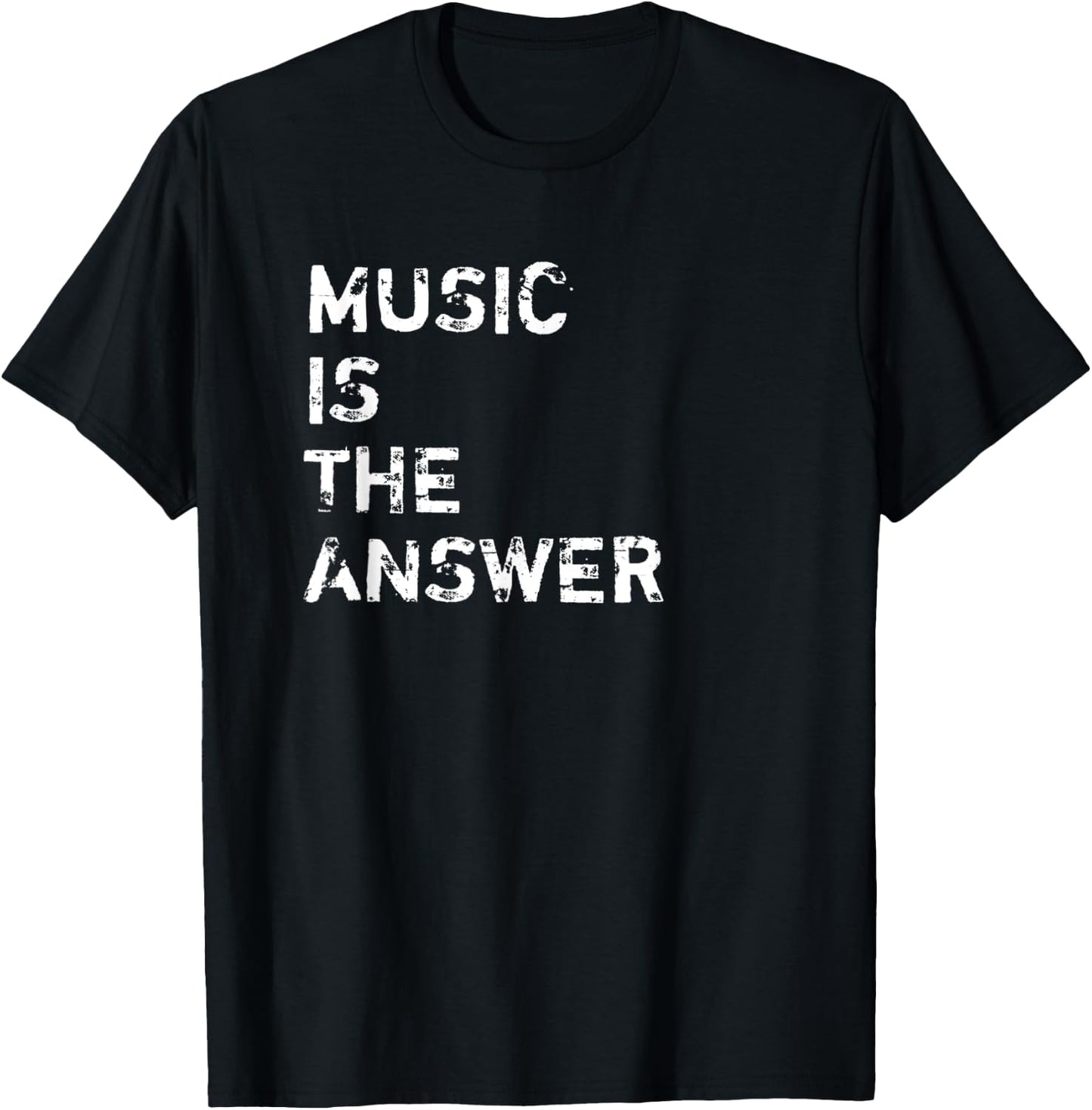 Music is the Answer DJ T-Shirt - T-Shirt | Black