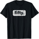 Fifty Vintage 50 Years 1971 50th Birthday Woman Man T-Shirt - T-Shirt | Black