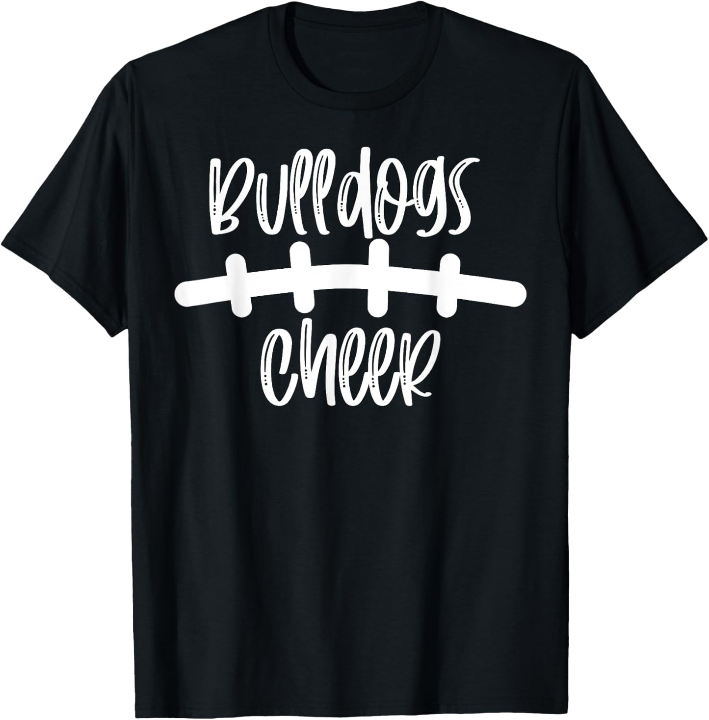 Bulldogs Cheer School Spirit Football Team Mascot Game Night T-Shirt - T-Shirt | Black