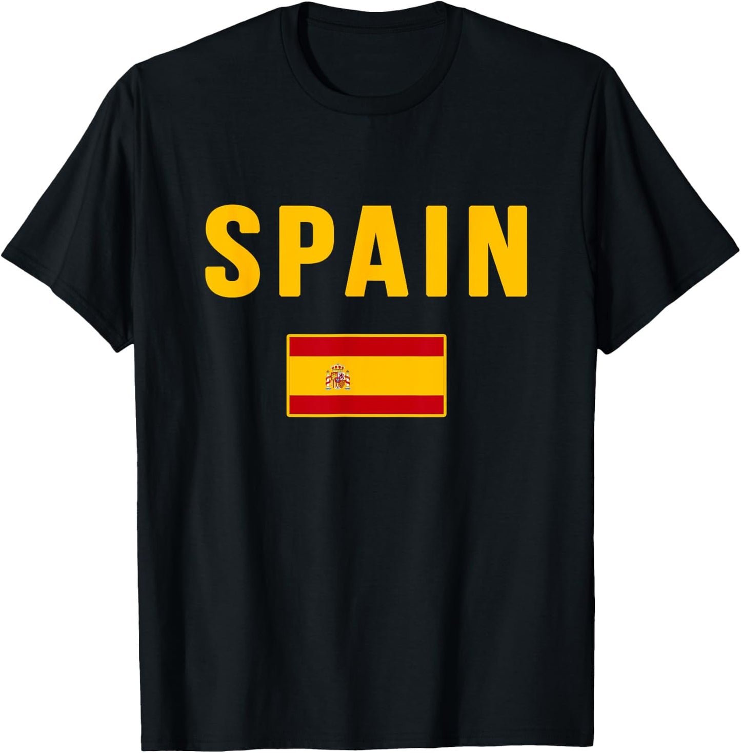 Spain Spanish Flag Espana T-Shirt - T-Shirt | Black