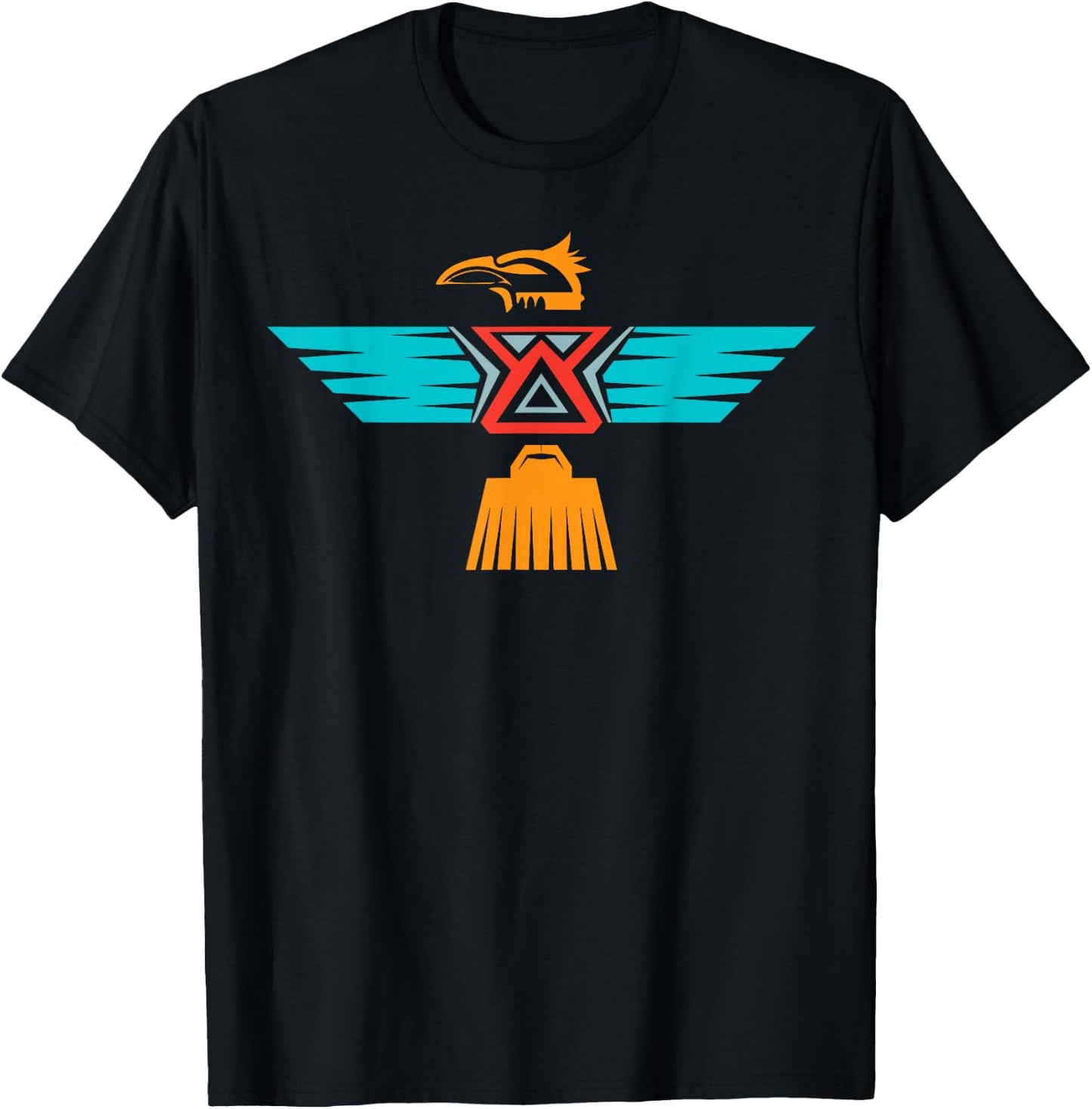 InGENIUS Native American Indian Day Shirts & Gifts Thunderbird Tribal Art Aztec - -Adults, Black, Small T-Shirt - T-Shirt | Black