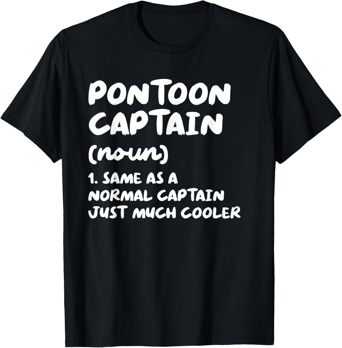 Pontoon Captain Definition T-Shirt - T-Shirt | Black