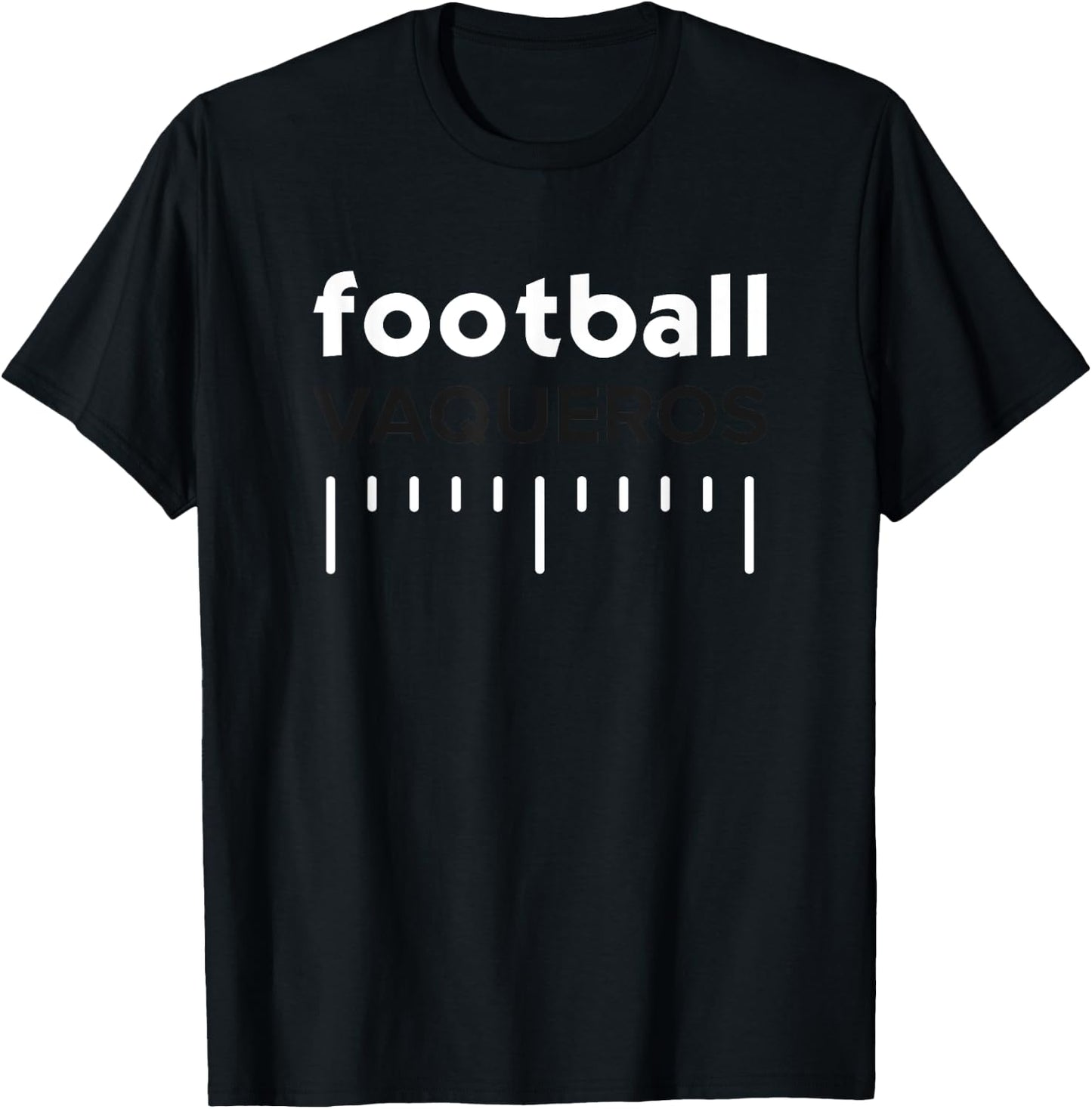 Fernley Vaqueros Football Lines HS T-Shirt - T-Shirt | Black