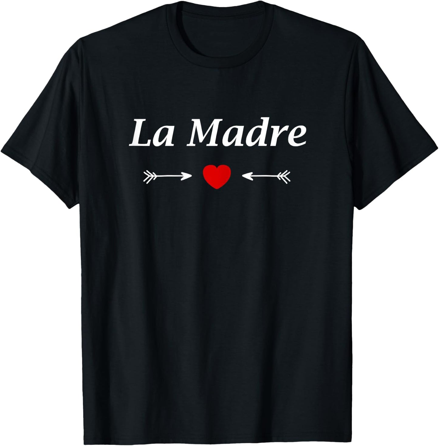 Small heart mothers day Love La madre Nickname mom La madre T-Shirt - T-Shirt | Black