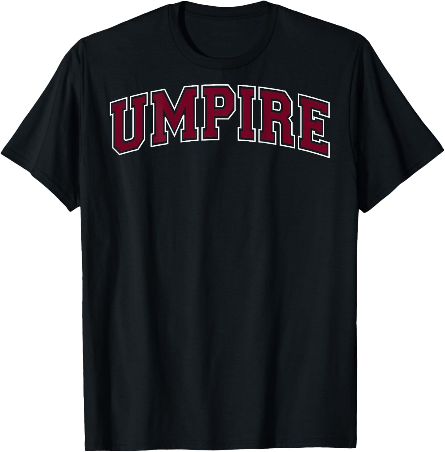 Umpire Sports Baseball Softball Vintage Red on the back T-Shirt - T-Shirt | Black