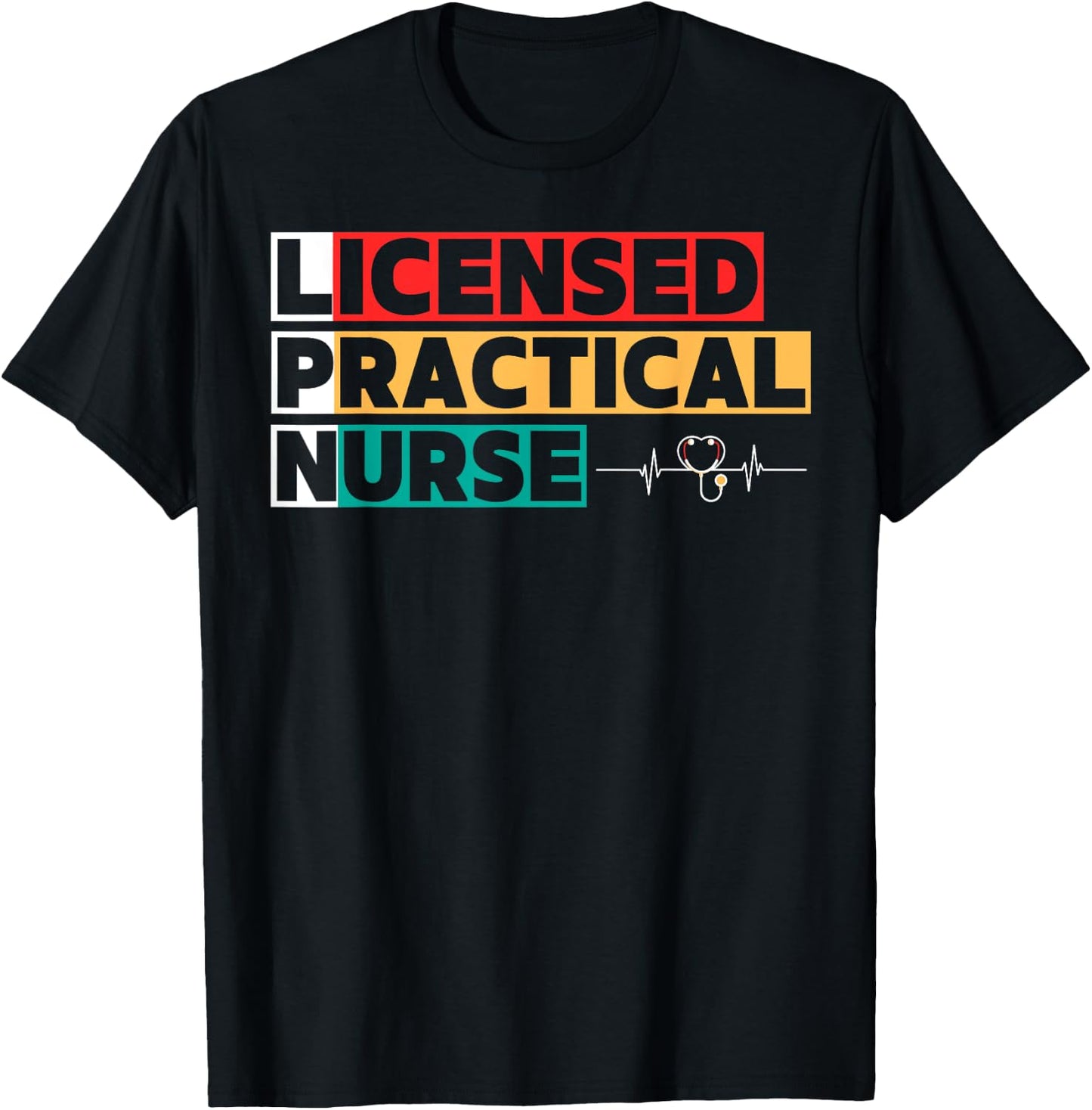 LPN Licensed Practical Nurse T-Shirt - T-Shirt | Black