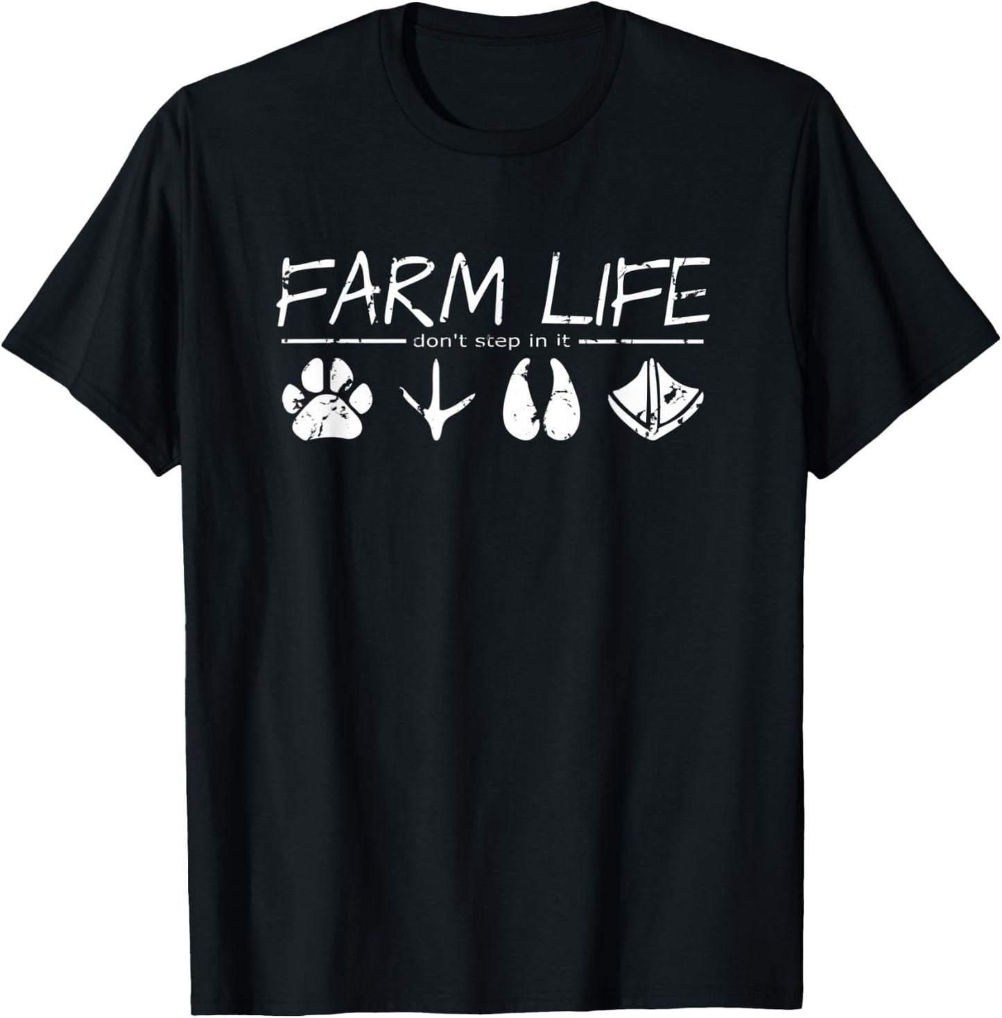 Farm Life: Don't step in it! T-Shirt - T-Shirt | Black