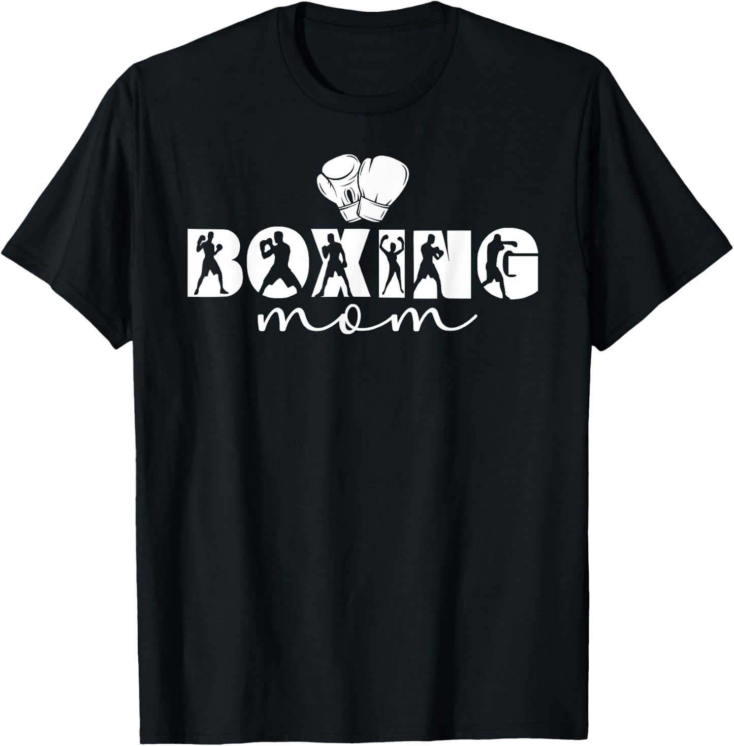 Boxing Mom Boxing Mother Proud Boxing Mama T-Shirt - T-Shirt | Black