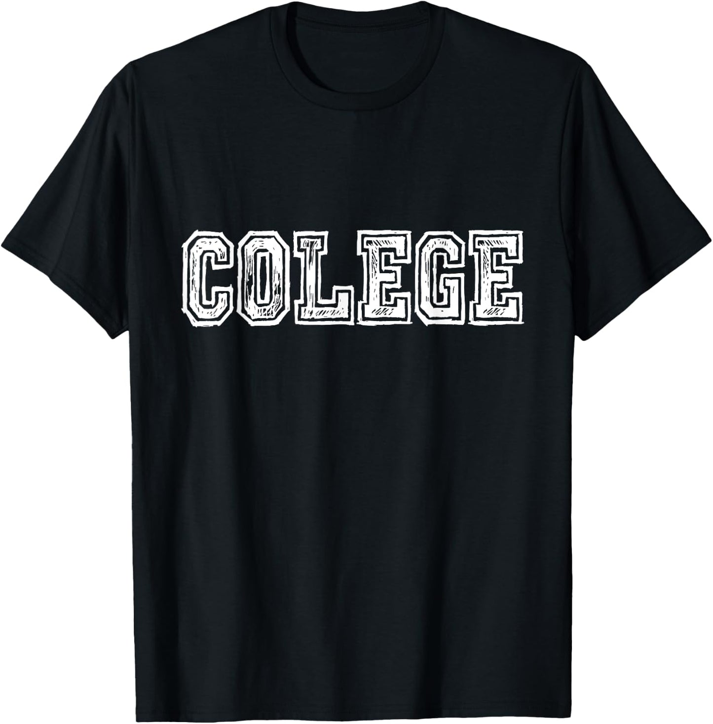 College Misspelled Colege Shirt University Funny T-Shirt - T-Shirt | Black