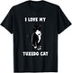 I Love My Tuxedo Cat T Shirt | Cat Lover T Shirt T-Shirt - T-Shirt | Black