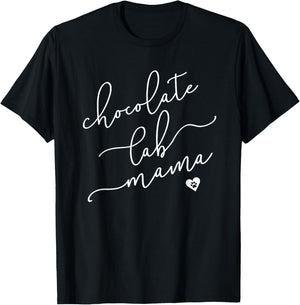 Chocolate Lab Mom Shirt Chocolate Labrador Dog Lover Gifts T-Shirt - T-Shirt | Black