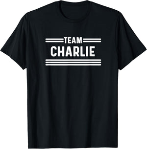 Team Charlie - Family Name T-Shirt - T-Shirt | Black