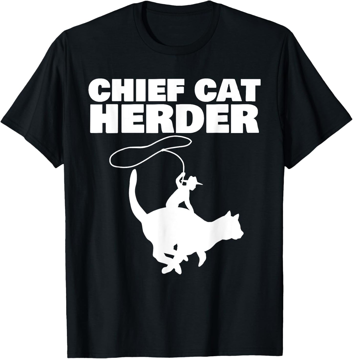 Chief Cat Herder Women T-Shirt - T-Shirt | Black