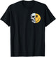 Half Skull Smile Face Rave Skeleton 70s 80s 90s Tattoo T-Shirt - T-Shirt | Black