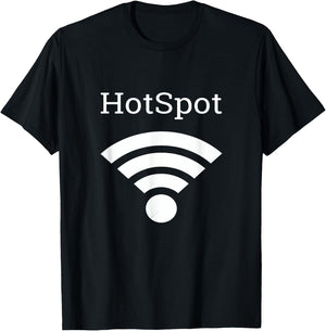 Fun HotSpot WiFi , Women T-Shirt - T-Shirt | Black