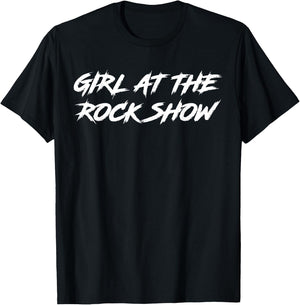 Girl At The Rock Show T-Shirt - T-Shirt | Black