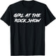 Girl At The Rock Show T-Shirt - T-Shirt | Black