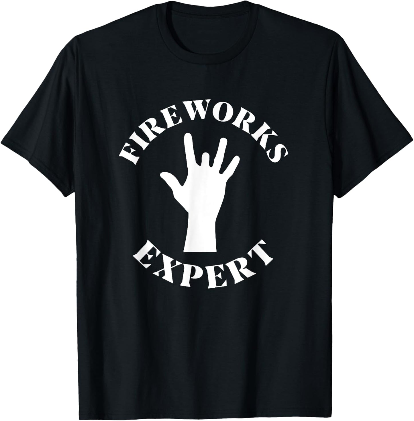 Missing Finger Fireworks Expert Funny 4th Of July Women Men T-Shirt - T-Shirt | Black