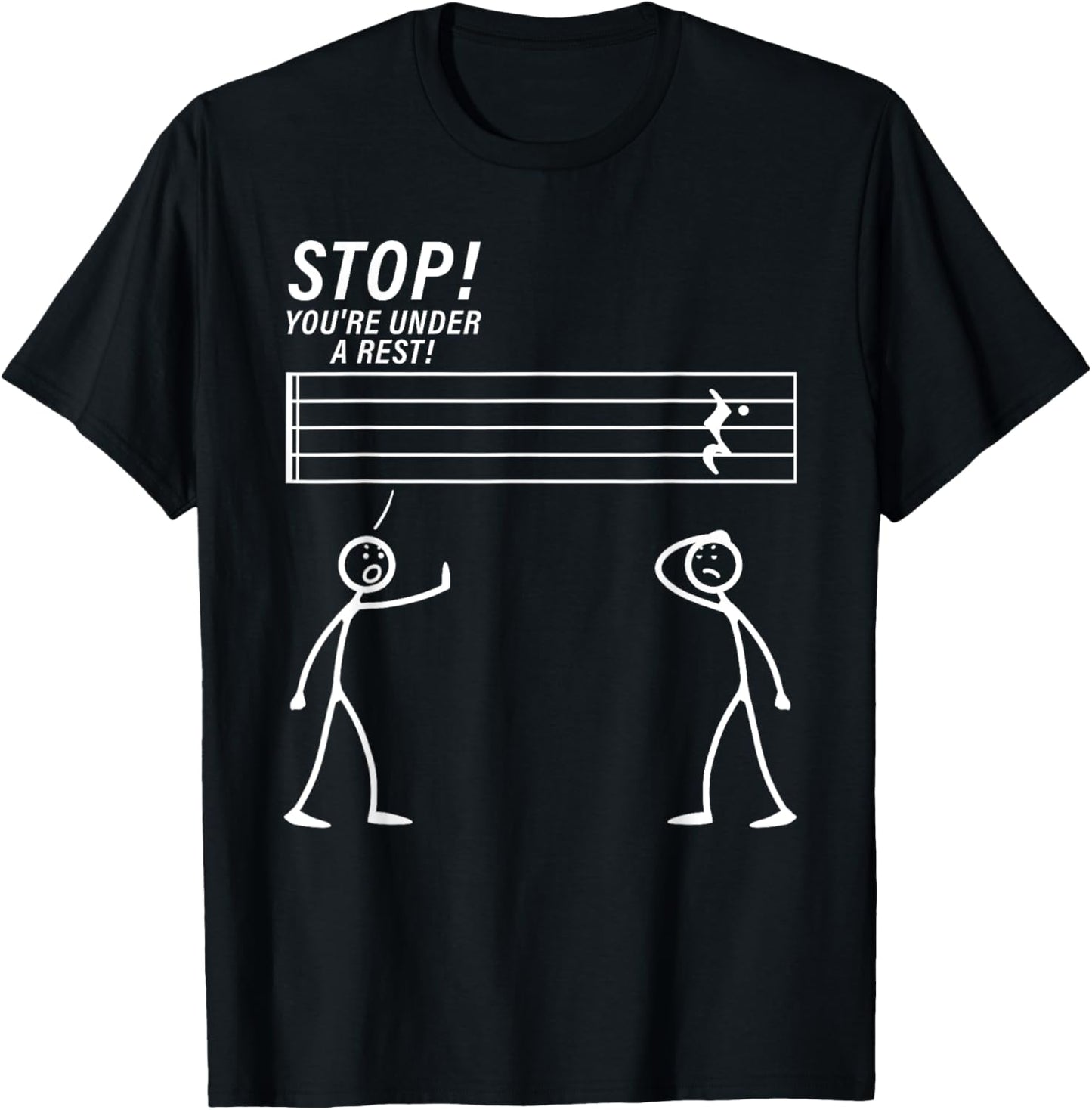 Funny Music Design Women Music Teacher Music Lover T-Shirt - T-Shirt | Black