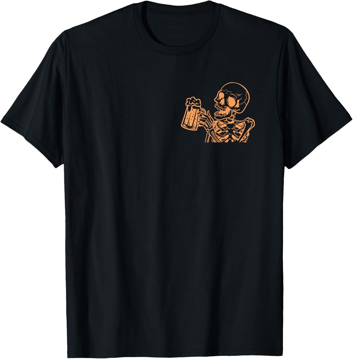 Skull Surviving Fatherhood One Beer At A Time 2 Sided T-Shirt - T-Shirt | Black