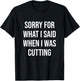 Gym Shirt Funny Quote Cutting Fitness Gift Bodybuilding T-Shirt - T-Shirt | Black