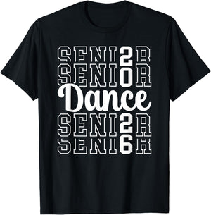 Cute Dance Senior 2026 Class Of 2026 Senior Dancer T-Shirt - T-Shirt | Black