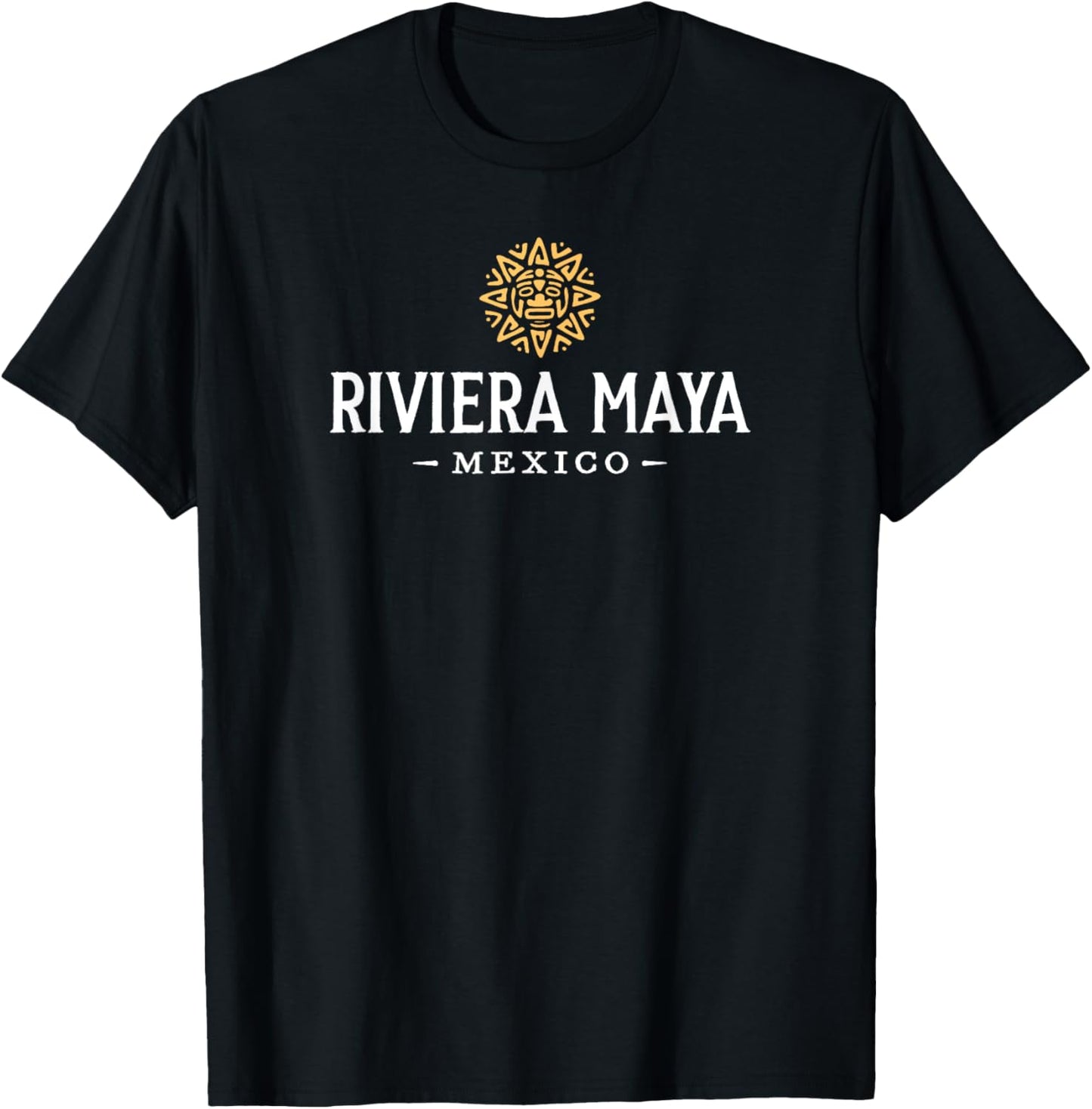 Riviera Maya Mexico Vintage Sun Beach Vacation Souvenir T-Shirt - T-Shirt | Black