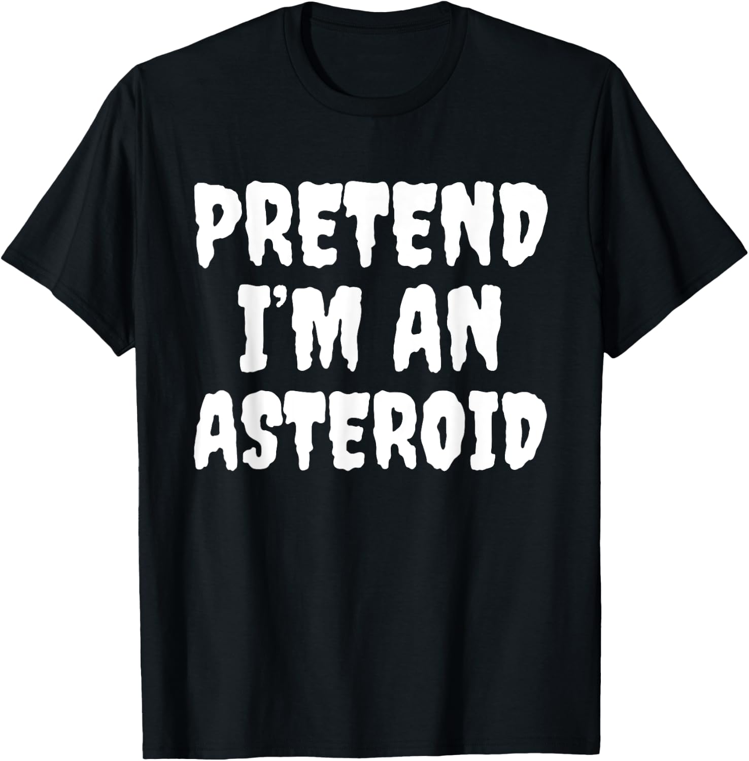 Halloween Funny Pretend I'm An Asteroid T-Shirt - T-Shirt | Black