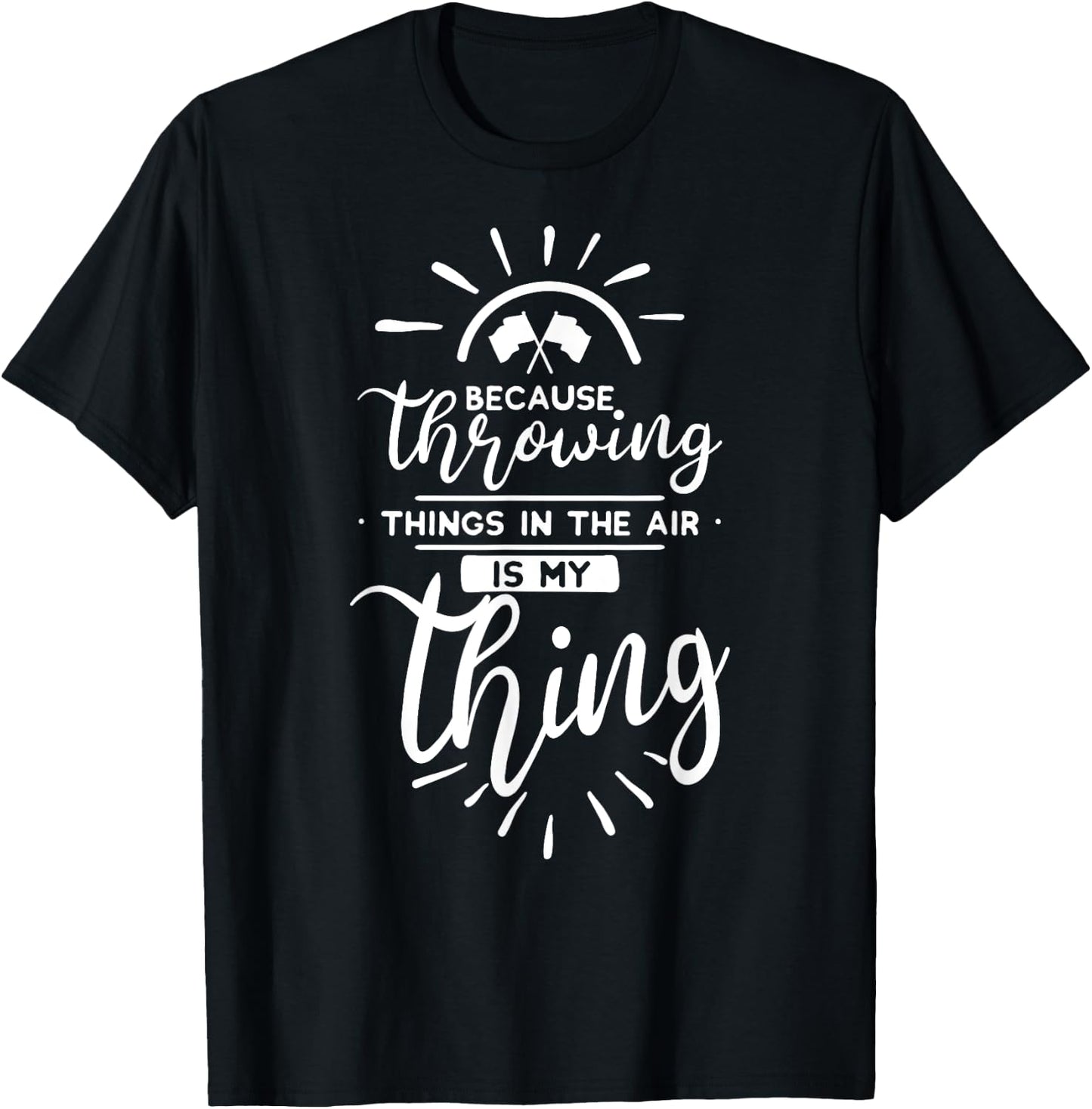 Flag Spinner Gift Design Winter Guard Color Guard T-Shirt - T-Shirt | Black