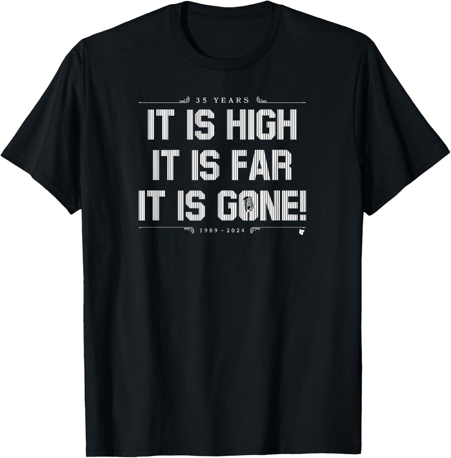 It is High It is Far It is Gone - New York Baseball T-Shirt - T-Shirt | Black