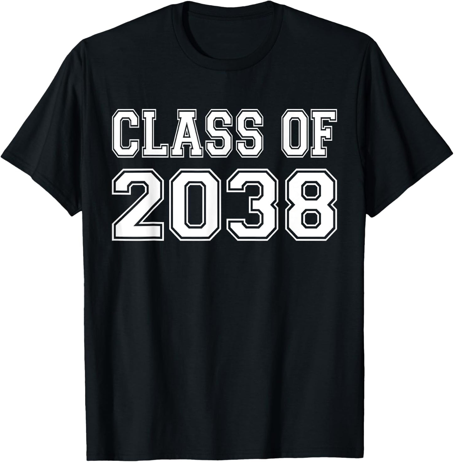 Class Of 2038 Pre-K First Day of School Kids 2038 Graduation T-Shirt - T-Shirt | Black