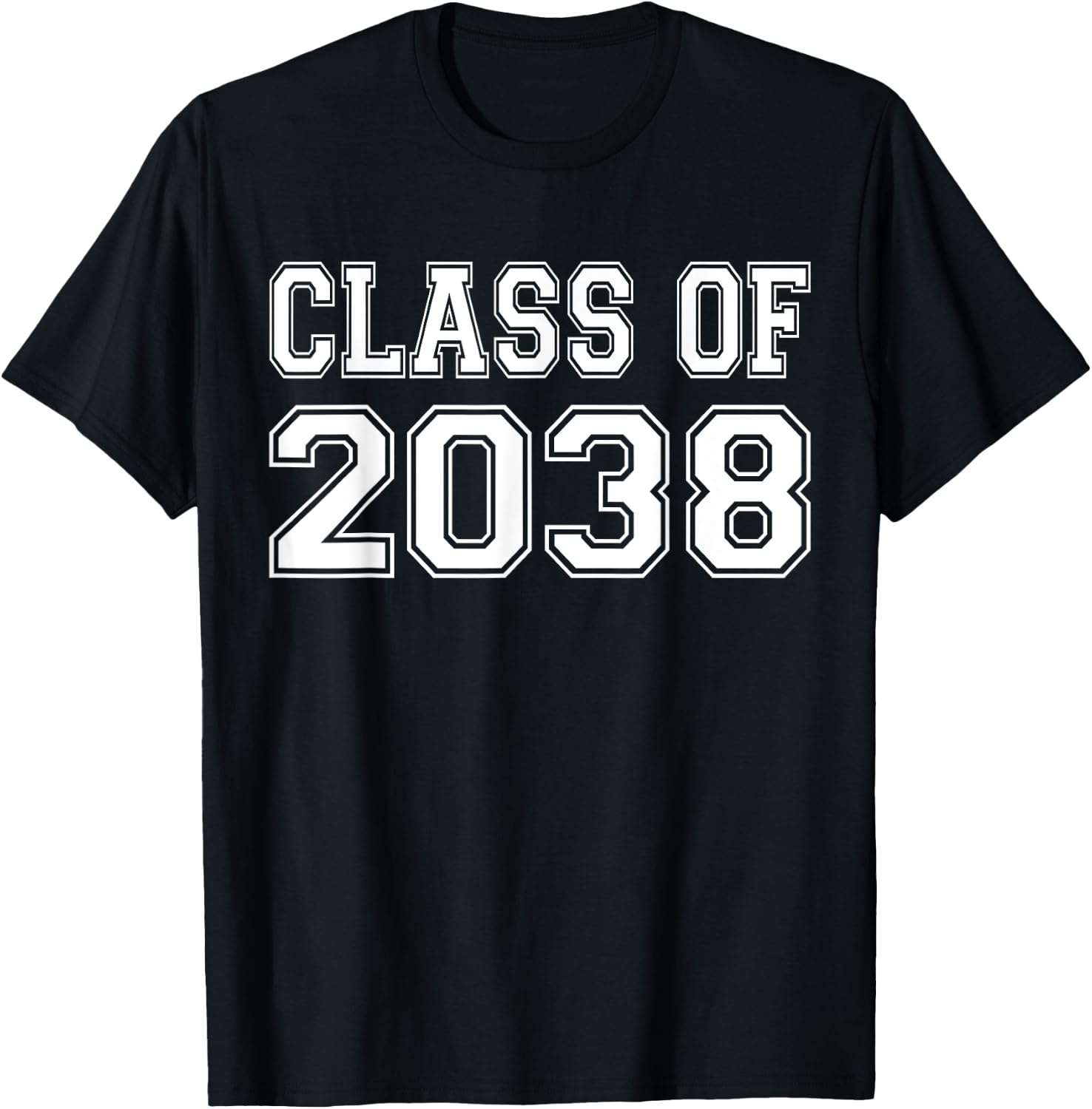 Class Of 2038 Pre-K First Day of School Kids 2038 Graduation T-Shirt - T-Shirt | Black