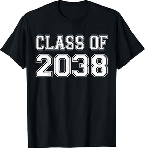 Class Of 2038 Pre-K First Day of School Kids 2038 Graduation T-Shirt - T-Shirt | Black