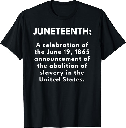 Black Juneteenth Celebration Shirt for Kids and Adults T-Shirt - T-Shirt | Black