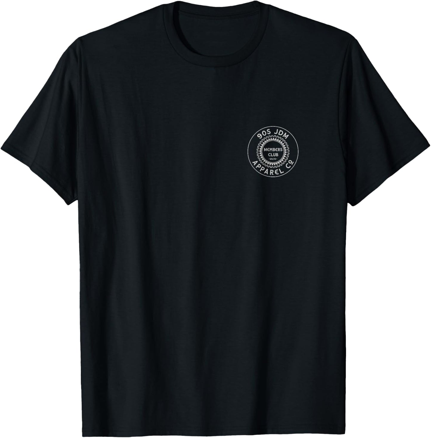90s JDM Brand AC IN DC Minimal v1 2-Side Graphic T-Shirt - T-Shirt | Black