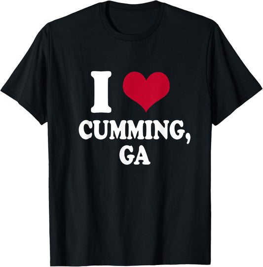 I Heart Cumming, GA T-Shirt - T-Shirt | Black