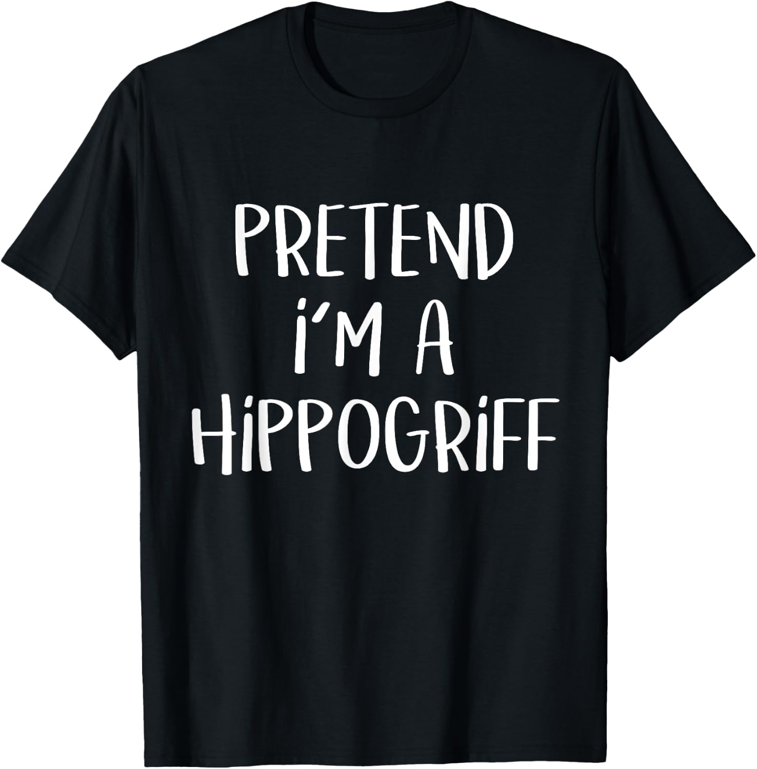 Pretend I'm A Hippogriff Costume Funny Greek Halloween Party T-Shirt - T-Shirt | Black