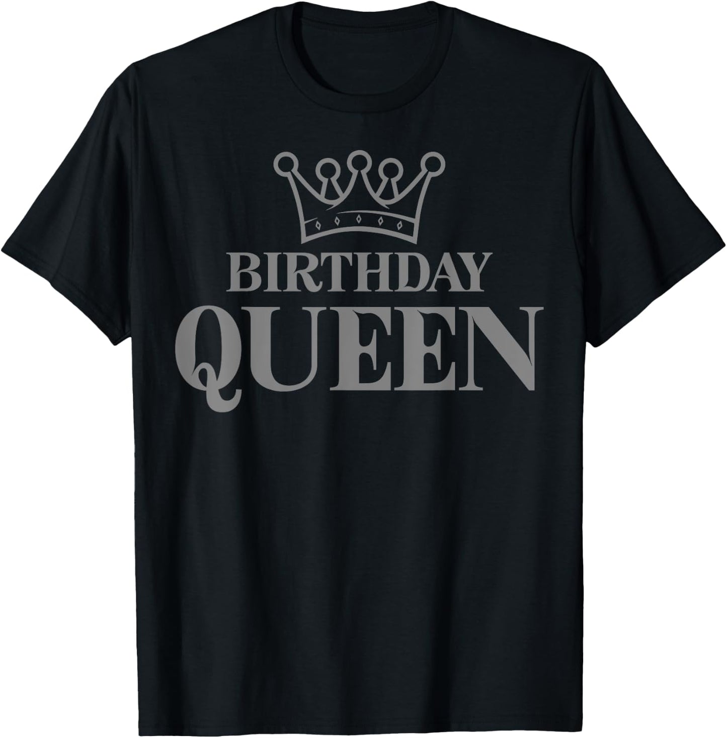 Crown - Birthday Queen T-Shirt - T-Shirt | Black