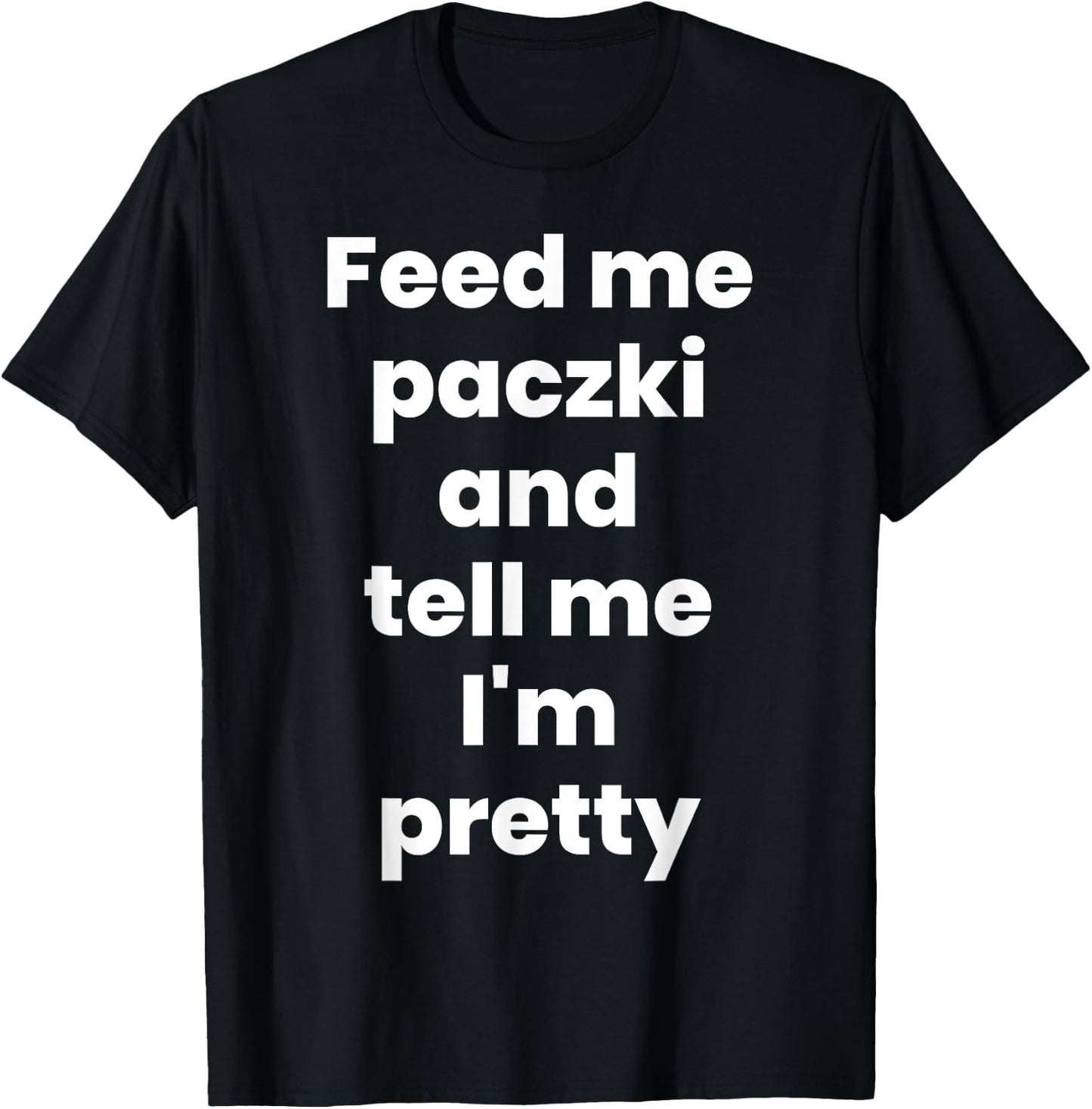 "Paczki Day" Funny Polish Food Paczki T-Shirt - T-Shirt | Black