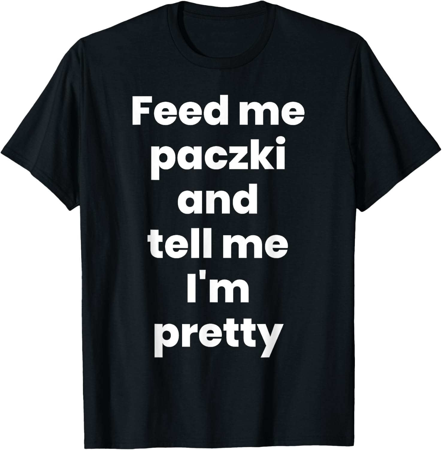 "Paczki Day" Funny Polish Food Paczki T-Shirt - T-Shirt | Black