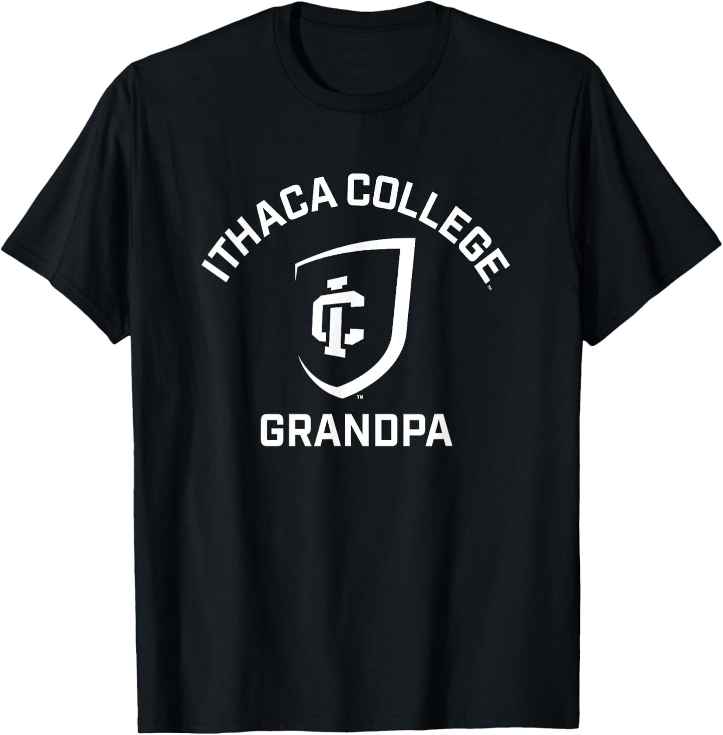 Ithaca College Bombers Arched Grandpa T-Shirt - T-Shirt | Black