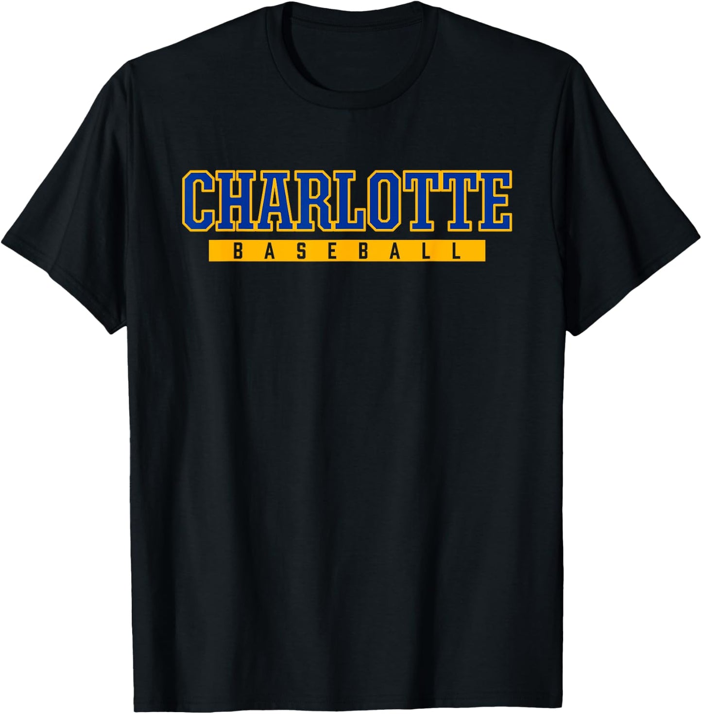 Charlotte High School Baseball T-Shirt - T-Shirt | Black