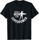 Being A Mom Is My Superpower White Letters Mother's Day T-Shirt - T-Shirt | Black