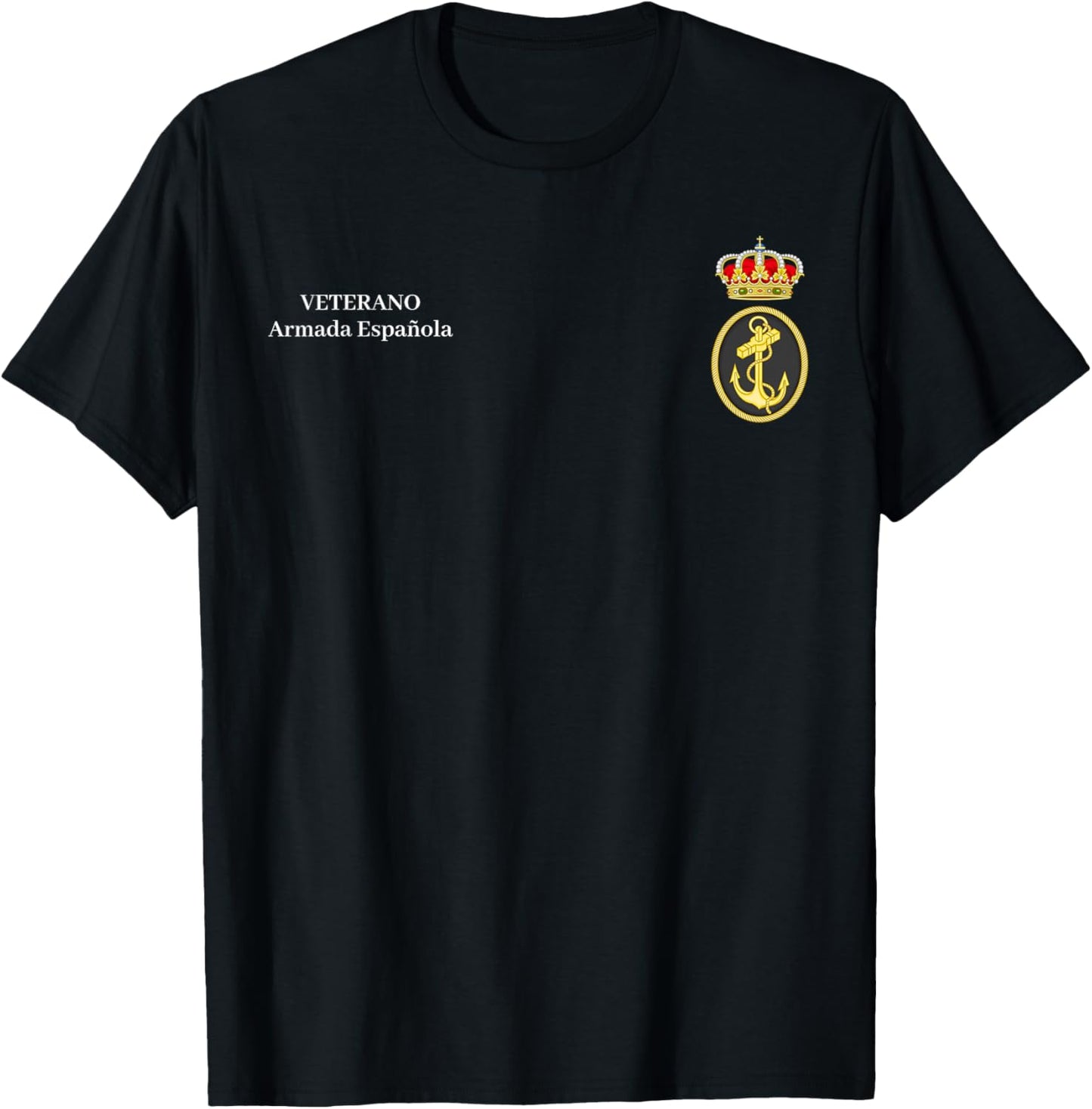 Emblem Spanish Armada Veteran Spanish Army T-Shirt - T-Shirt | Black