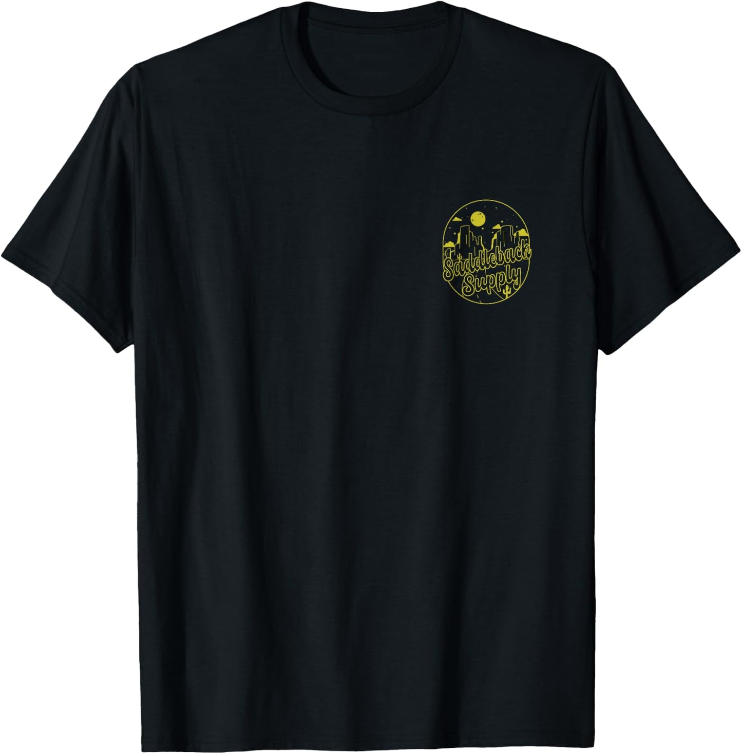 Saddleback Under The Stars Logo Lightweight Graphic T-Shirt - T-Shirt | Black