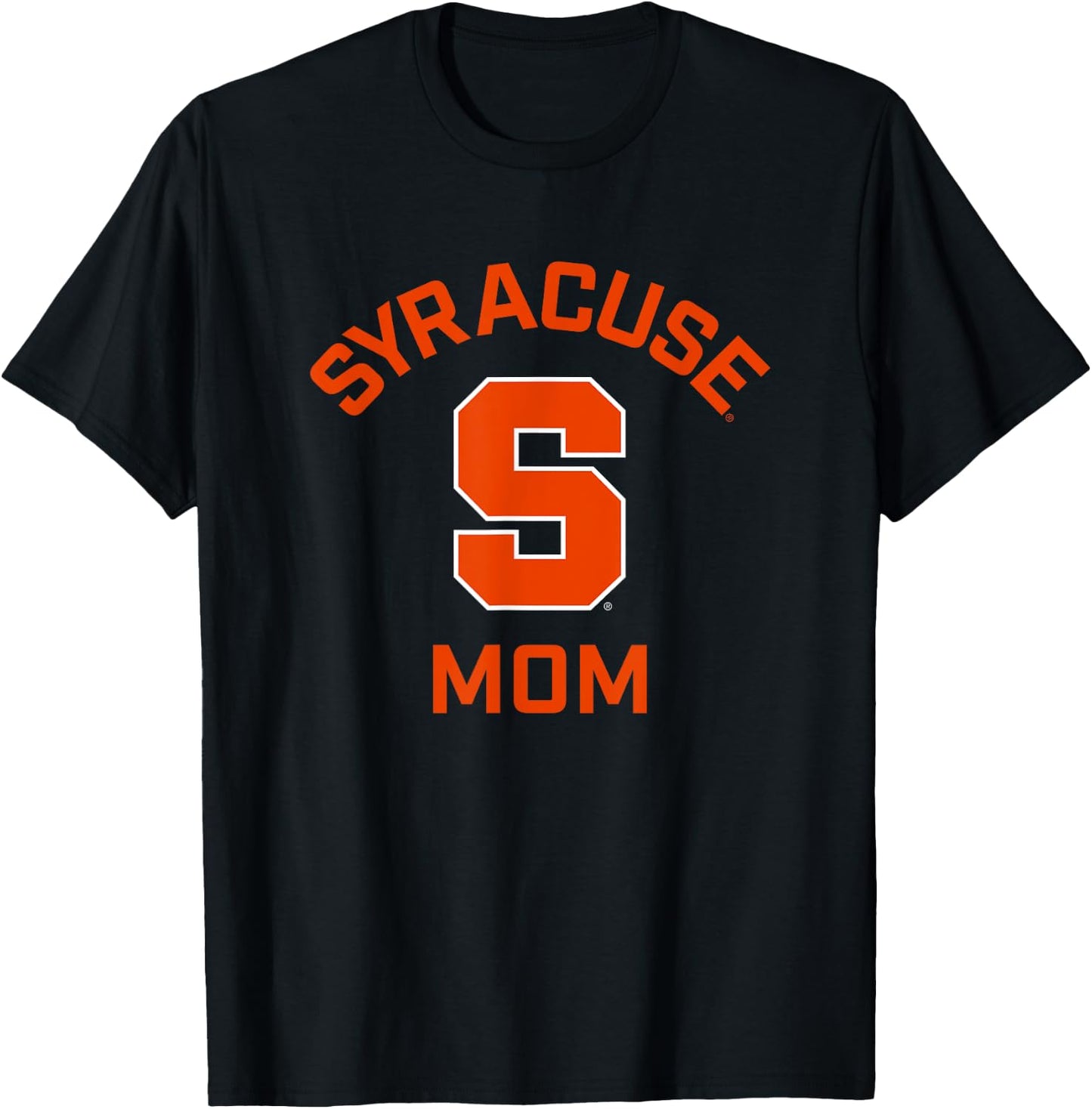Syracuse University Orange Arched Mom T-Shirt - T-Shirt | Black