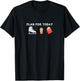 Funny PLAN FOR TODAY FIGURE SKATING BOOKS COFFEE Skater Gift T-Shirt - T-Shirt | Black