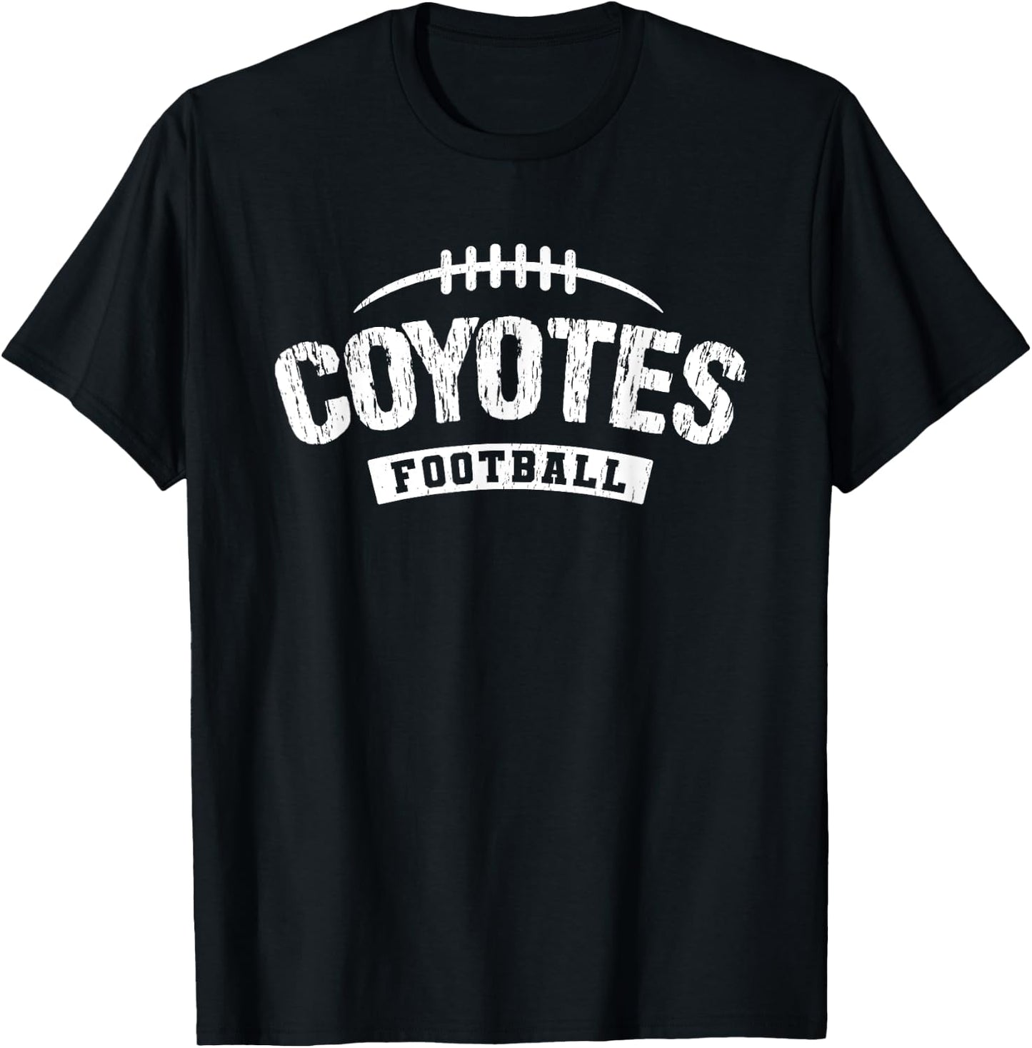 Coyotes Alice Football Distressed HS T-Shirt - T-Shirt | Black